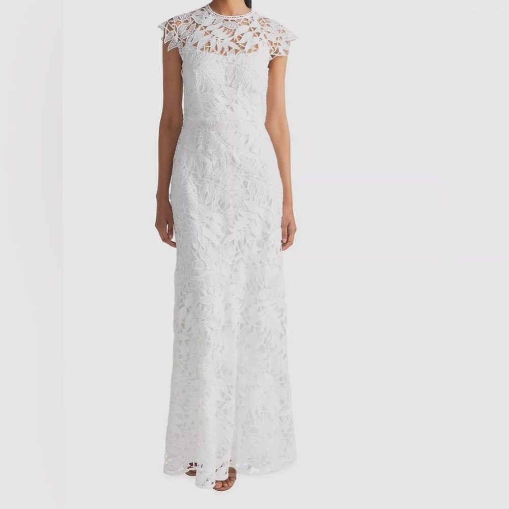 NWT Shoshanna Raven Guipure Maxi Dress